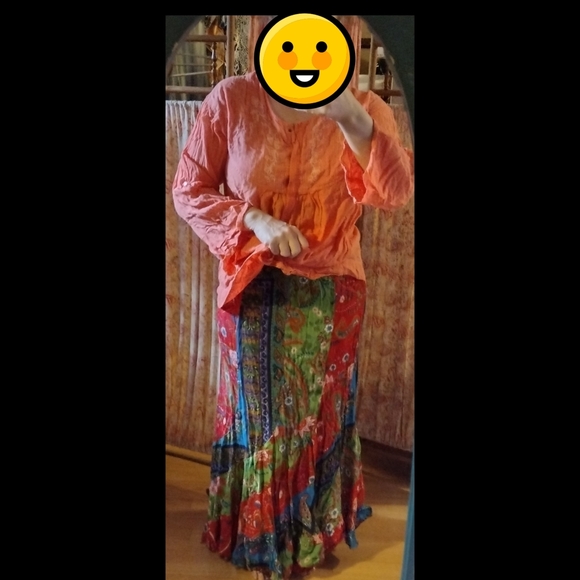 Vintage Carrie Allen boho skirt (L) - Picture 4 of 9